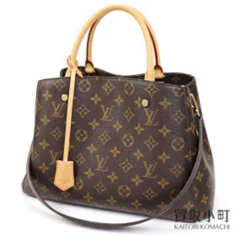 Louis Vuitton Montaigne Monogram Shoulder Tote Bag LV